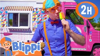 Blippi Explores an Ice Cream Truck | 2 HOURS OF BLIPPI FULL EPISODES | Blippi Toys