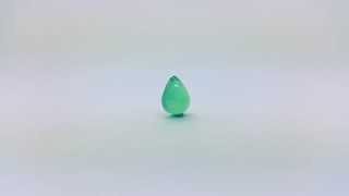 4.74克拉水滴形蛋麵哥倫比亞祖母綠 - 4.74 CARATS CABOCHON PEARSHAPE COLOMBIAN EMERALD