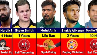 Cricketers Who BANNED From International Cricket