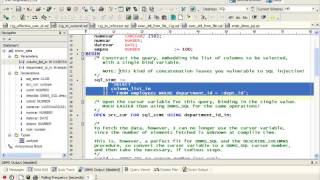 WRITING DYNAMIC SQL IN PLSQL 8