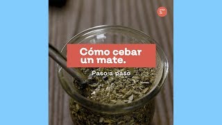 Cómo cebar un mate paso a paso