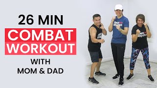 COMBAT CARDIO #3 Workout with My 55 Year Old DAD • Keoni Tamayo