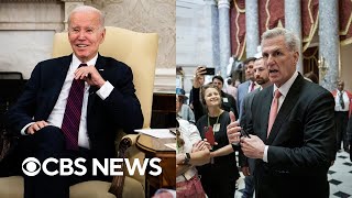 Biden optimistic about debt ceiling deal while McCarthy says "no progress" on talks