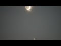 金星と三日月　2021.9.10　タイムラプス動画