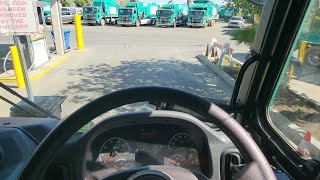 Garbage Truck! POV! Day in the life of a garbage truck driver. Sideloader. Landfill. Peterbilt!