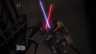 The Seventh Sister and The Fifth Brother chasing Kanan and Zeb