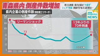 増える倒産　青森県内企業は “六重苦”　シェア7割超の新銀行が与える影響は…