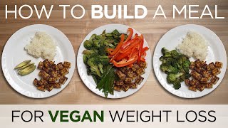 How to Build a Meal for VEGAN Weight Loss - (Plate Breakdown)
