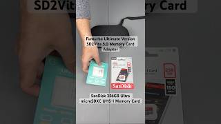 Funturbo Ultimate Version SD2Vita 5.0 Memory Card Adapter + SanDisk 256GB Ultra #shorts #unboxing