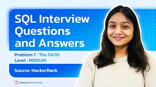 SQL Interview Questions and Answers Series | HackerRank | The PADS | Medium