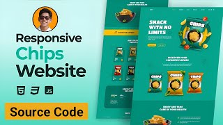 Responsive Chips Website Design Using HTML CSS And JavaScript