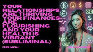 MY RELATIONSHIPS ARE THRIVING, MY FINANCES ARE FLOURISHING, AND MY HEALTH IS VIBRANT (SUBLIMINAL)