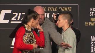 UFC 217: Jedrzejczyk vs Namajunas, Garbrandt vs Dillashaw - Pre-fight Press Conference Faceoffs