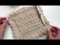 chunky star stitch blanket crochet pattern