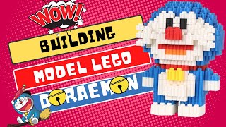 Tutorial build model lego DORAEMON so cute