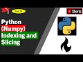 Python (numpy): Indexing and Slicing #shorts