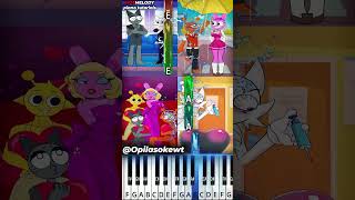 Sprunki Pinki vs Wenda show something Complete  @Opilasokewt  😂 Piano Tutorial #sprunki #shorts