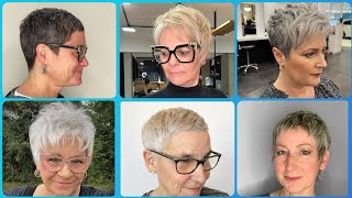 Very Short PIXIE HairCuts For older Women|Short HairCut for summer season|Short PIXIE Cut and style