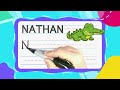 How To Write NATHAN | Write With Me! -- FOR KIDS