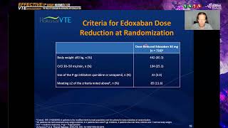 Effective VTE Management, The role of Edoxaban   13 Nov 2022