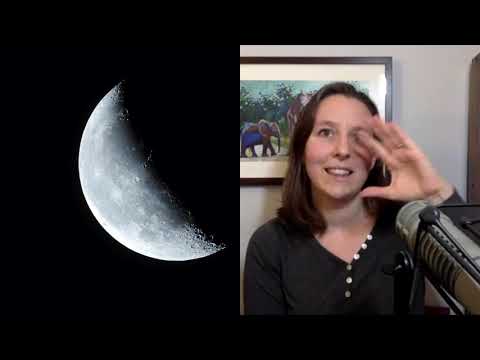 How do you tell if the moon is waning?