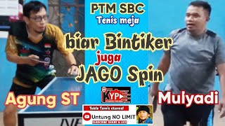 Pingpong 2 Kreator Bintik Proses | MULYADI vs AGUNG ST | tenis meja PTM SBC Desember 2021