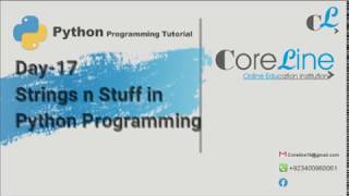 Day 17 Strings n Stuff Python Programming