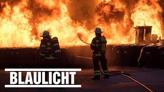 200 Mülltonnen in Flammen - Mega-Feuer in Bad Homburg