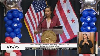 Mayor Bowser Hosts Kickoff of the DC250 Commission, 1/15/25