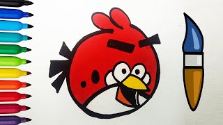 How To Draw A Angry Bird For Children/ Bolalar Uchun Kelebekni Qanday Chizish Mumkin/ TOiART #shorts