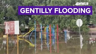 Gentilly flooded during Friday storms