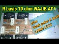 R basis 10 ohm di transistor final apakah penting ?