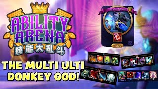 THE MULTI ULTI DONKEY GOD!! -  ABILITY ARENA DOTA2 CUSTOM GAME