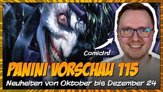 Die neue Panini Vorschau 115 für Oktober bis Dezember 2024 im Überblick mit ComicIn! | Deutsch