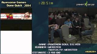 Pokemon Soul Silver Speedrun 2:55:55 - Live at AGDQ 2014