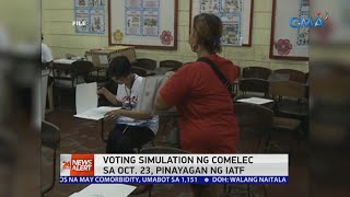 Voting simulation ng COMELEC sa Oct. 23, pinayagan ng IATF | 24 Oras News Alert