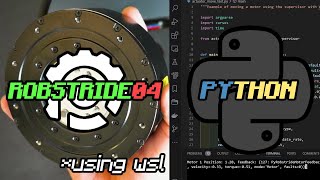 how to setup the ROBSTRIDE robotic actuator with Python