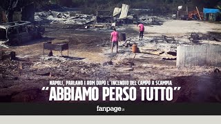 Napoli, i rom dopo l'incendio del campo: \