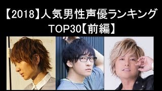 【2018】人気男性声優ランキングTOP30【最新版】【前編】