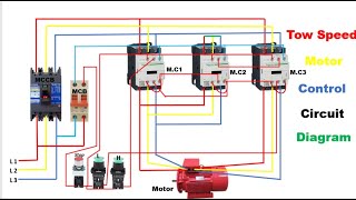 3 phase 2 speed motor control circuit wiring diagram