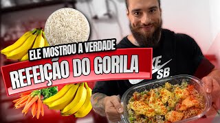 GORILA REVELANDO SUA REFEIÇÃO - MAIS DE 1KG DE ARROZ