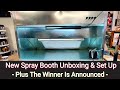 New Spay Booth Unboxing & Set Up - Pace Spray Booths - Plus The Winner Announced !!