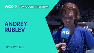 Andrey Rublev On-Court Interview | Australian Open 2023