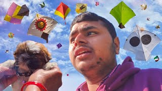 Puppy To Dance Karne Laga 😲 Flying Kite In Ground Looting