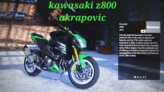 kawasaki z800 topspeed akrapovic exzhaus x264