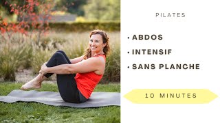 10 min' d'abdos Pilates intensif. Ventre plat, abdos profonds sans répétition. Séverine Jacinto