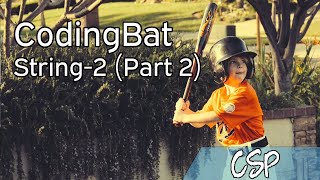 [CSP] CodingBat: String-2 (Part 2)