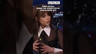 Jenna Ortega: Behind-the-Scenes Fun on Horror Movie Sets #trending #shorts #jennaortega #justviewnow