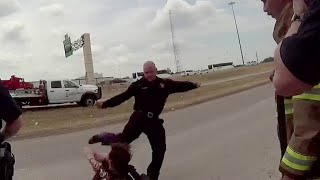 Dallas paramedic on leave after video shows him kicking homeless man in head