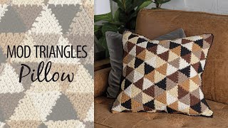 Triangle Crochet Pillow Tutorial - Intermediate Crochet How To